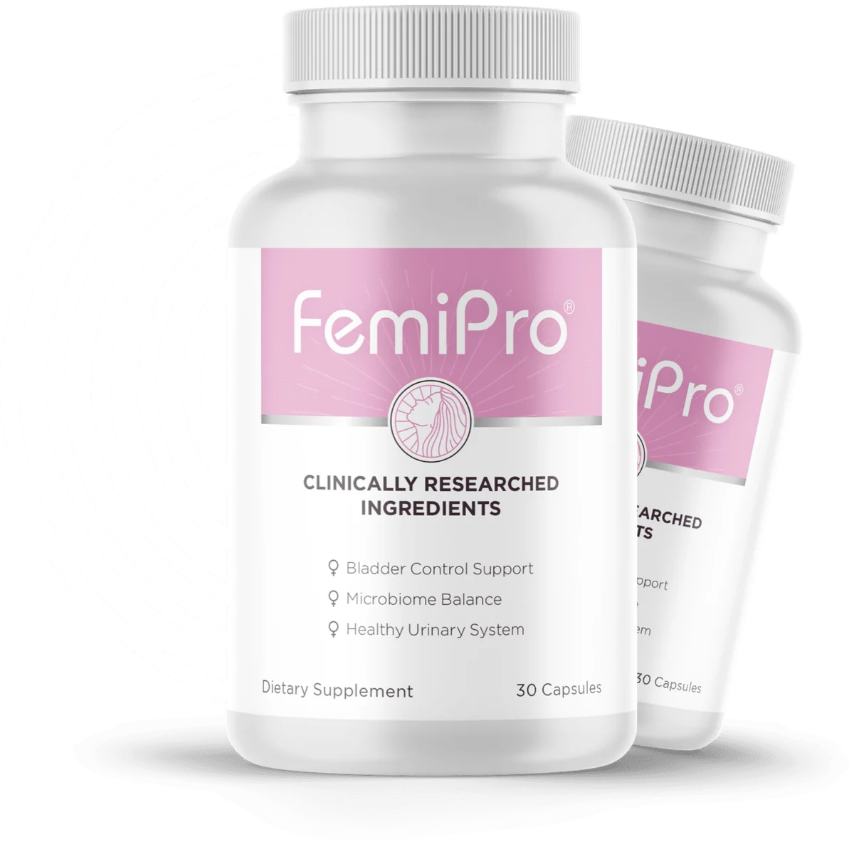 FemiPro Natural Longevity & Vitality Formula — Front Label
